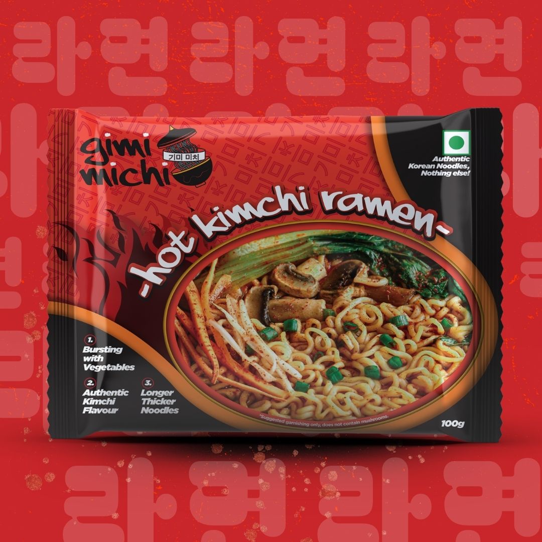 Gimi Michi Hot Kimchi Ramen