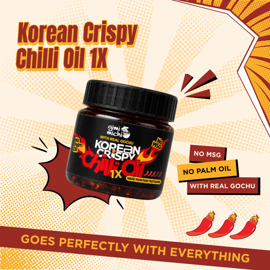 Korean Crispy Chilli Oil 1X — no MSG, no palm oil, made with real gochu