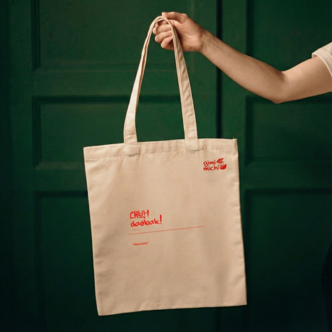 Printed " daebak " Tote Bag