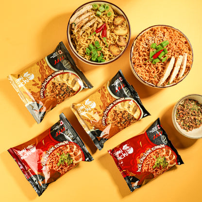 Gimi Michi Chicken Duo Box - 2 Curry Chicken + 2 Hot Chicken - 4 x 100 grams