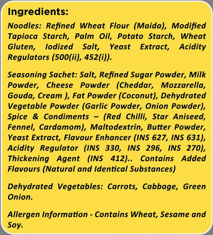 Gimi Michi Crazy Cheesyyy Ramen - Pack of 4 x 100 grams