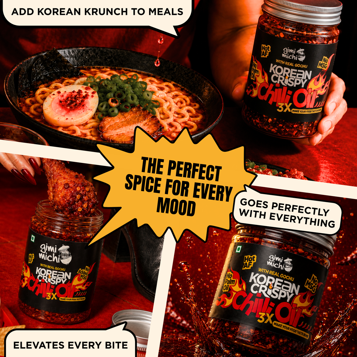 Korean Crispy Chilli Oil 3X 170g jar (5)