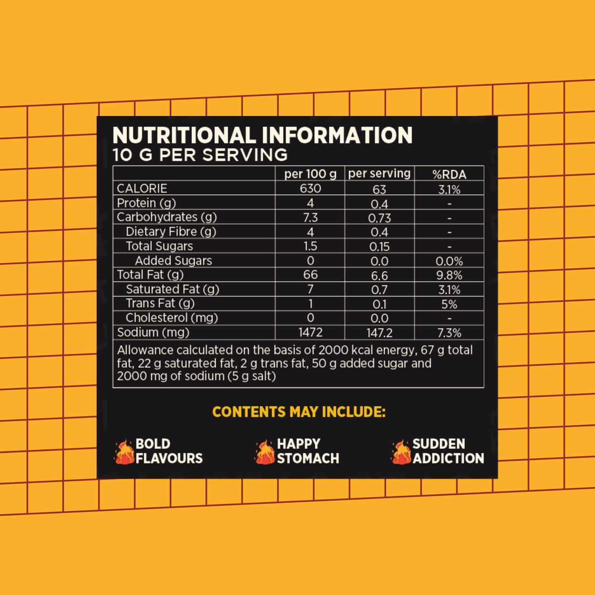 Korean Crispy Chilli Oil 3X 170g - nutritional information