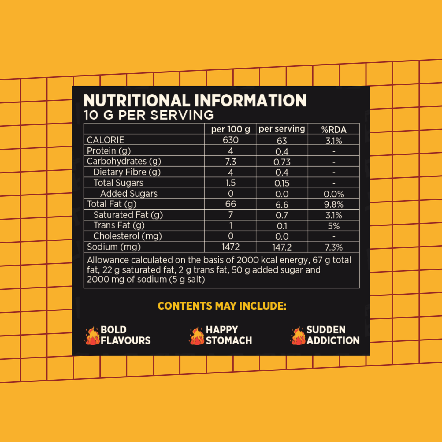Korean Crispy Chilli Oil 3X 170g - nutritional information
