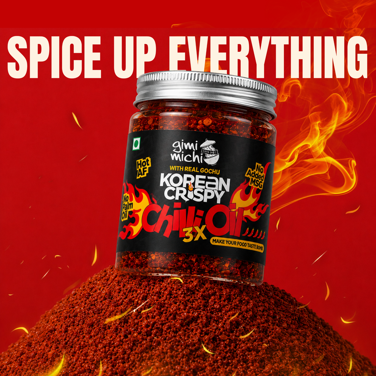 Korean Crispy Chilli Oil 3X 170g jar (3)