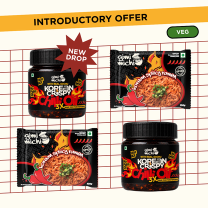 Extra Spicy Meal Box with Korean Crispy Chilli Oil
