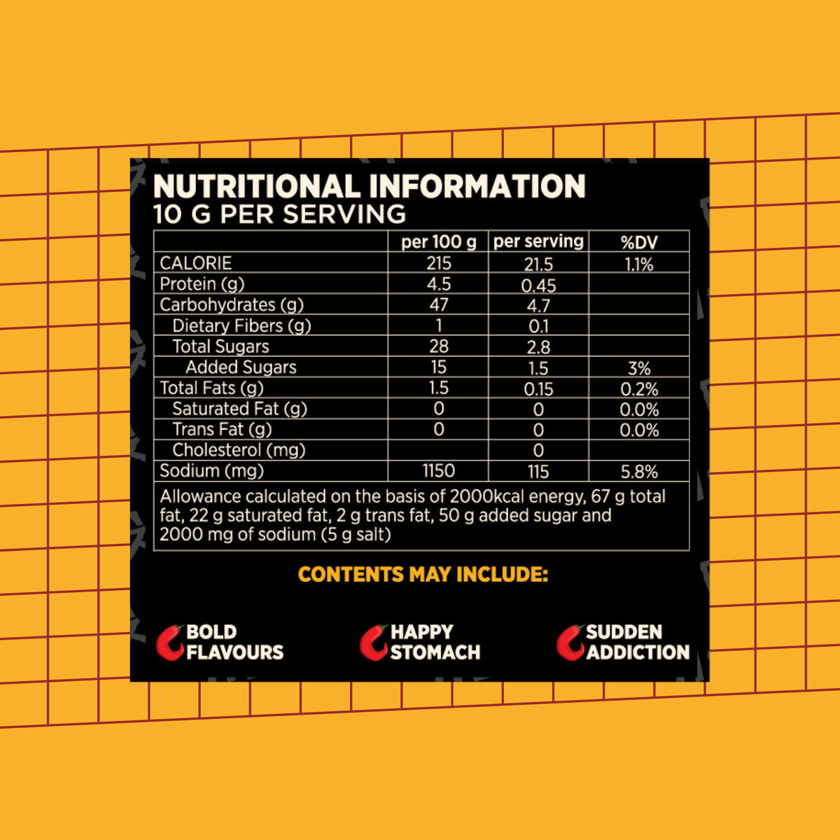 Korean Gochujang 200g - nutritional information