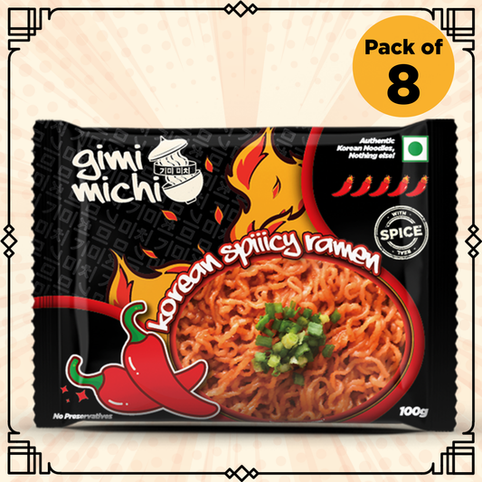Gimi Michi Maepyo Box 맵요 - Pack of 8 - Korean Spiiicy Ramen