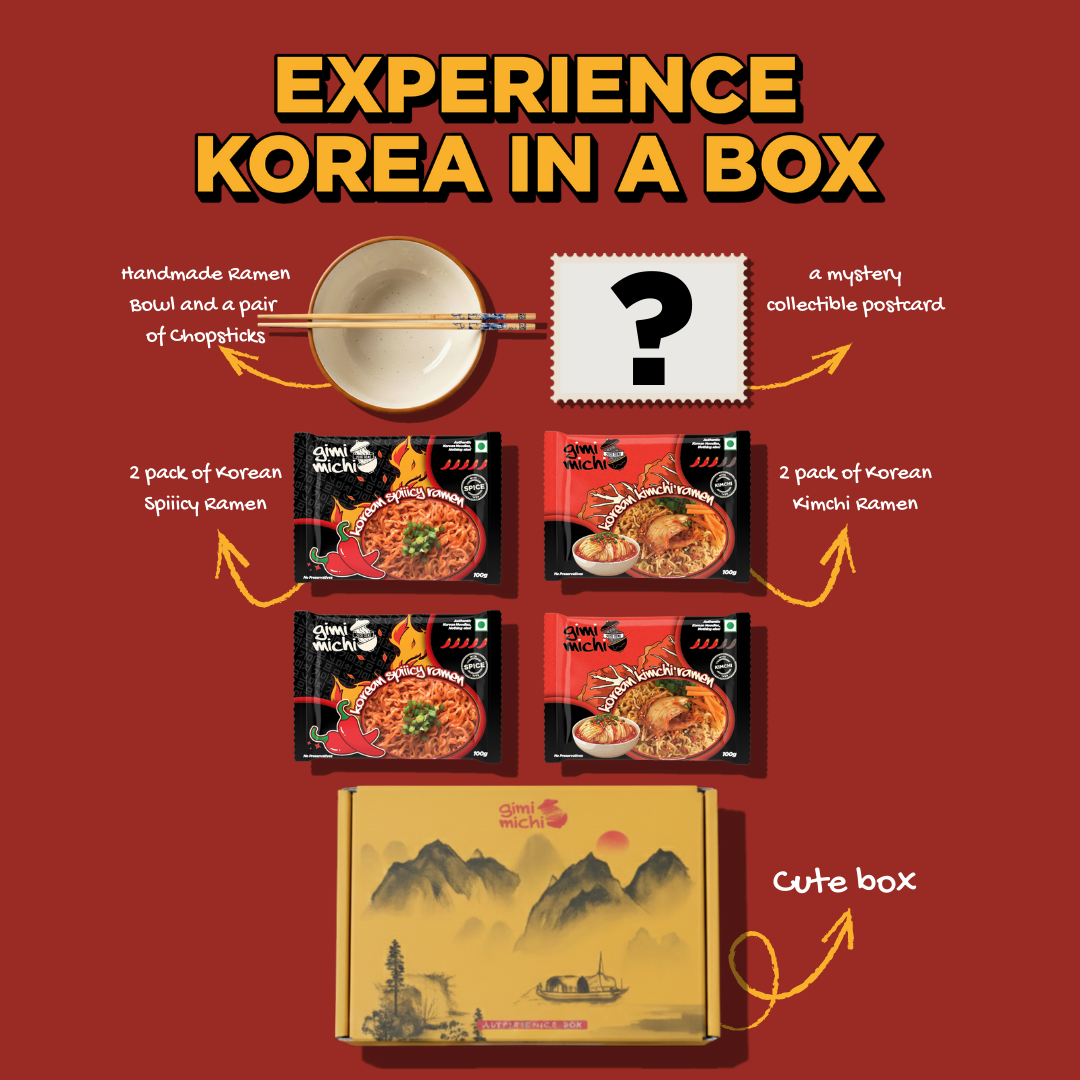 The Ramen Ritual Kit - 4 pack Ramen + 1 Bowl + 1 pair Chopsticks