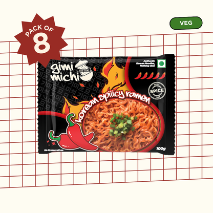 Gimi Michi Maepyo Box 맵요 - Pack of 8 - Korean Spiiicy Ramen