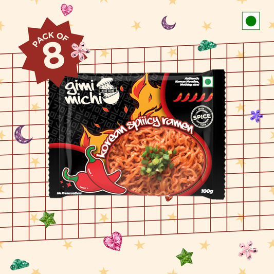 Gimi Michi Maepyo Box 맵요 - Pack of 8 - Korean Spiiicy Ramen