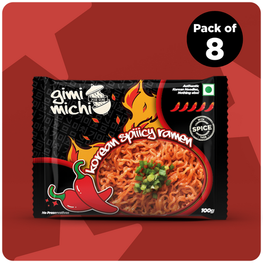 Gimi Michi Maepyo Box 맵요 - Pack of 8 - Korean Spiiicy Ramen