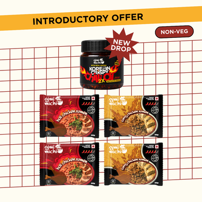 Non Veg Ramen Meal Box with Korean Crispy Chilli Oil
