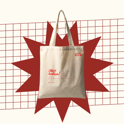 Printed " daebak " Tote Bag