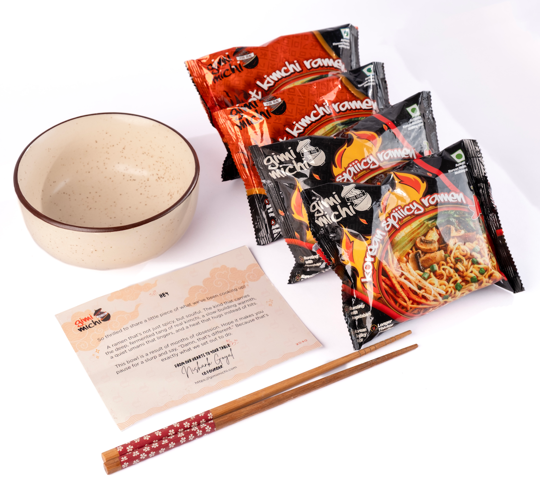 The Ramen Ritual Kit - 2 pack Ramen + 1 Bowl + 1 pair Chopsticks