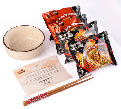 The Ramen Ritual Kit - 2 pack Ramen + 1 Bowl + 1 pair Chopsticks