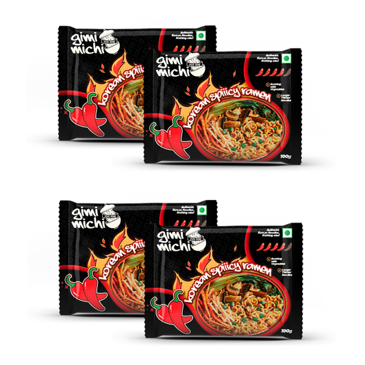 Gimi Michi Haekyo Box 핵요 - Pack of 4 - Korean Spiiicy Ramen