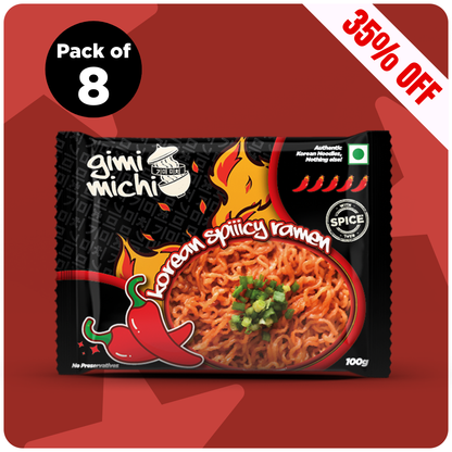 Gimi Michi Maepyo Box 맵요 - Pack of 8 - Korean Spiiicy Ramen