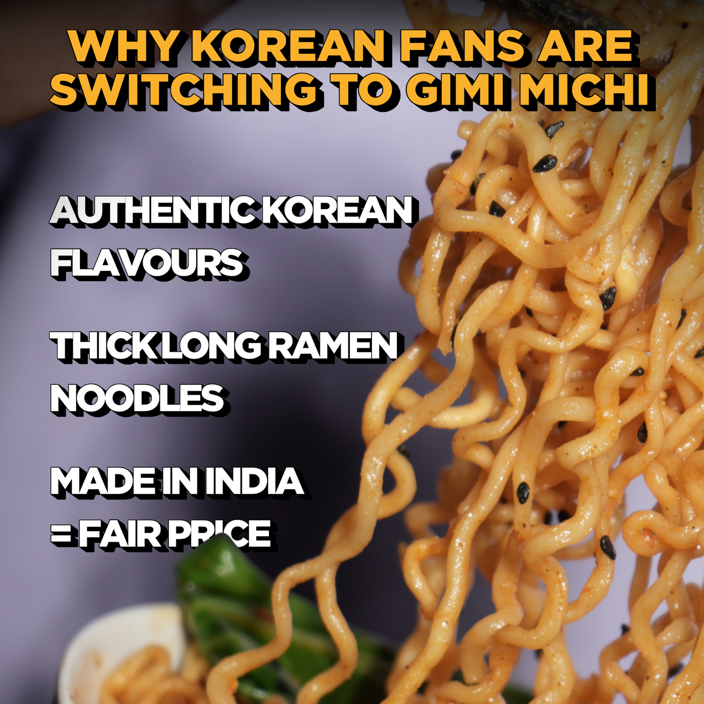 Gimi Michi Daebak Box 대박 – Pack of 8 - Hot Kimchi Ramen + Free Shipping