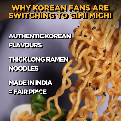 Gimi Michi Daebak Box 대박 – Pack of 8 - Hot Kimchi Ramen + Free Shipping