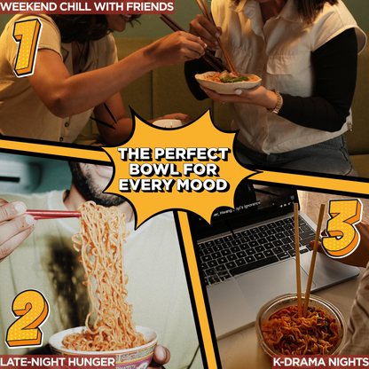 Gimi Michi Daebak Box 대박 – Pack of 8 - Hot Kimchi Ramen + Free Shipping