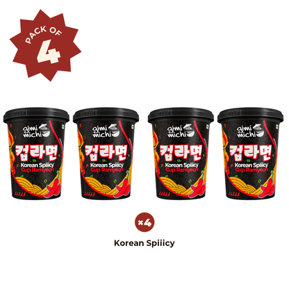 Cup Ramyeon - Pack of 4 - 4 Spicy