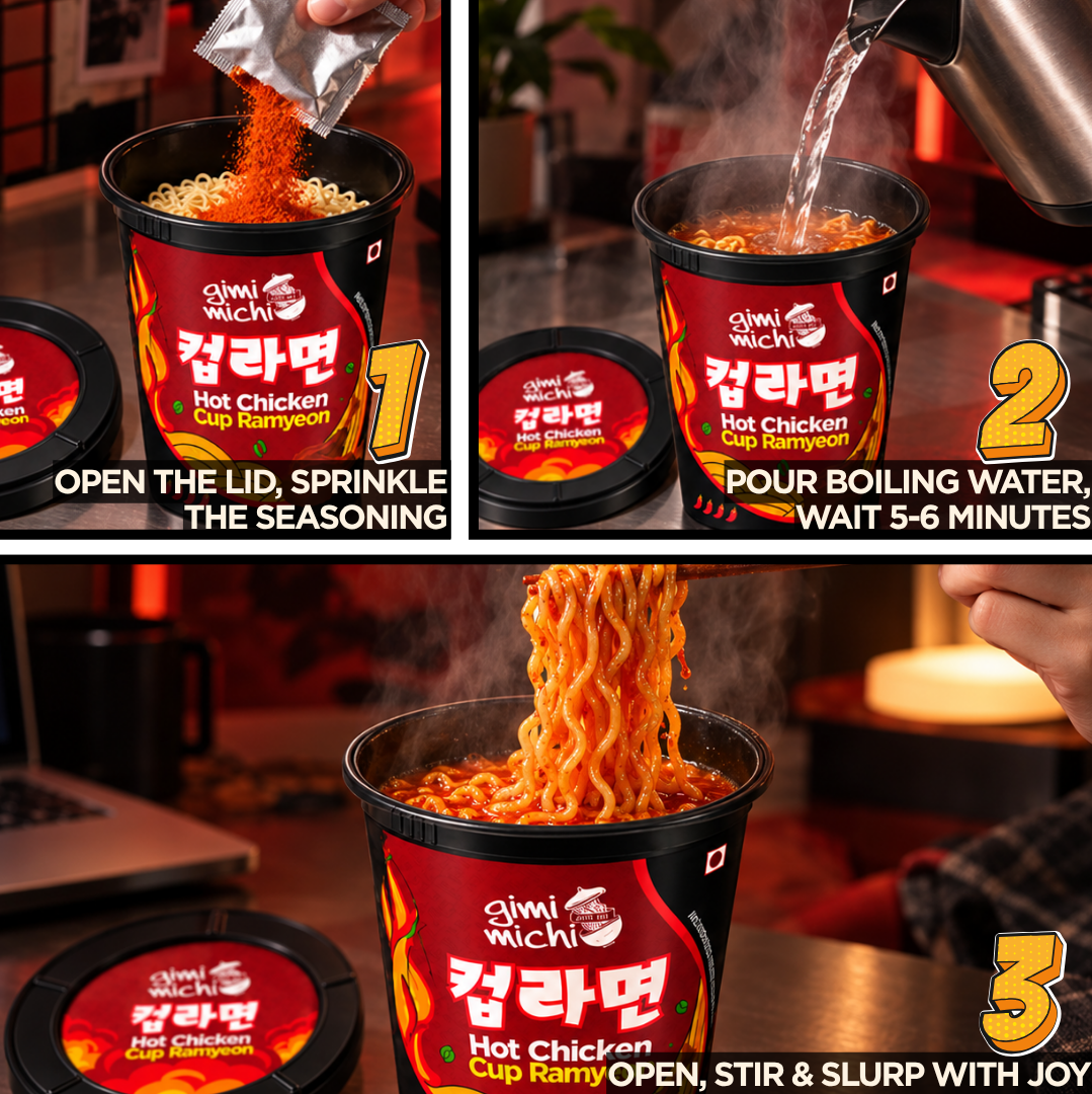 Hot Chicken Cup Ramyeon - Pack of 4
