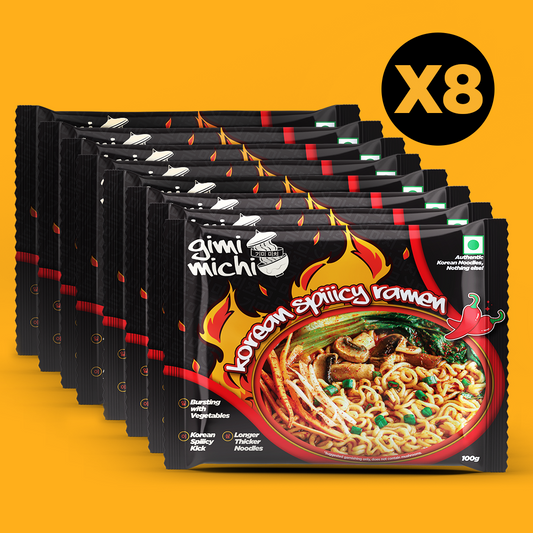 Gimi Michi Maepyo Box 맵요 - Pack of 8 - Korean Spiiicy Ramen