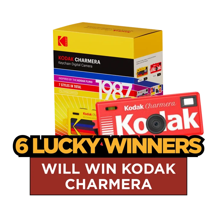 Six lucky winners will win a Kodak Charmera