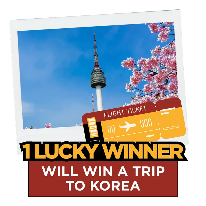 One lucky winner will win return tickets to Korea