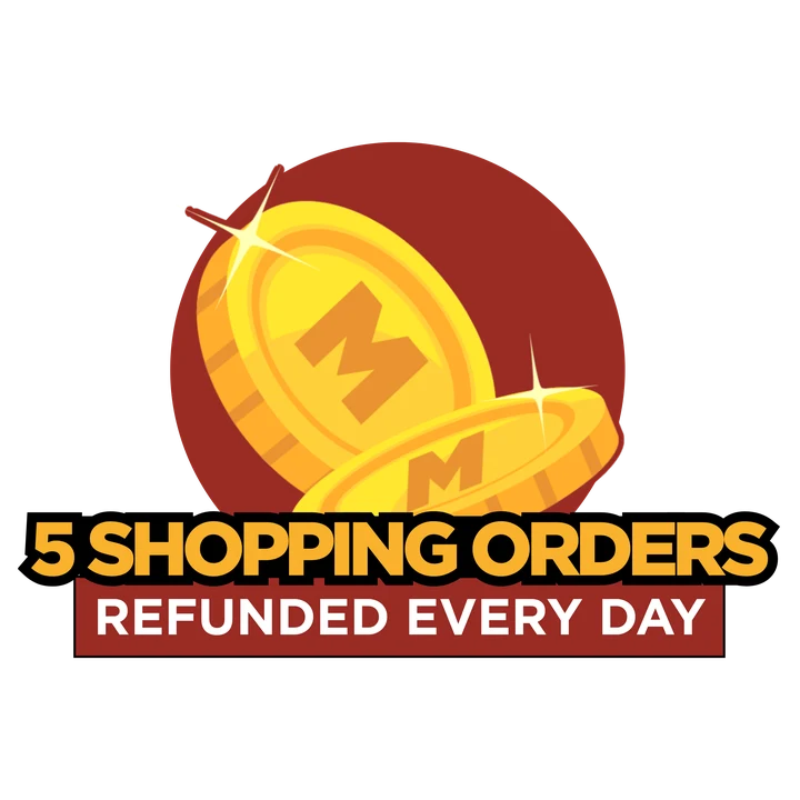 Five shopping orders refunded every day